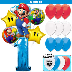 19pc Kit w/ Blue #1 Balloon