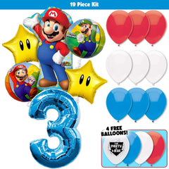 19pc Kit w/ Blue #3 Balloon