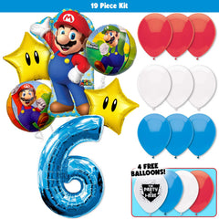 19pc Kit w/ Blue #6 Balloon