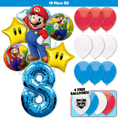 19pc Kit w/ Blue #8 Balloon