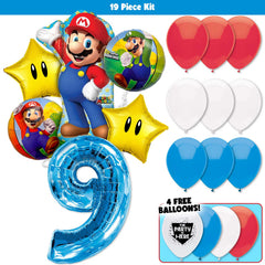 19pc Kit w/ Blue #9 Balloon