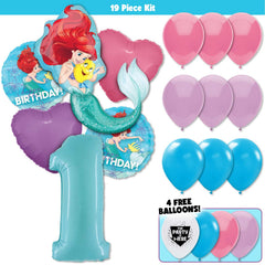 19pc Kit w/ Teal Blue #1 Balloon