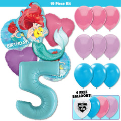 19pc Kit w/ Teal Blue #5 Balloon