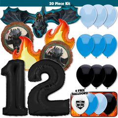 20pc Kit w/ Black #12 Balloon