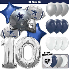 20pc Kit w/ Silver #10 Balloon