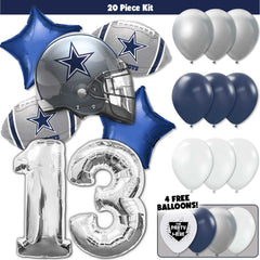 20pc Kit w/ Silver #13 Balloon