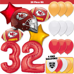 20pc Kit w/ Red #32 Balloon - Nick Bolton