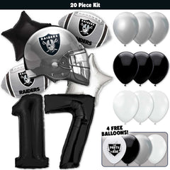 20pc Kit w/ Black #17 Balloon - Davante Adams