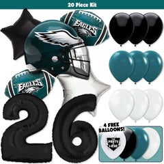 20pc Kit w/ Black #26 Balloon - Saquon Barkley