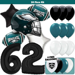 20pc Kit w/ Black #62 Balloon - Jason Kelce