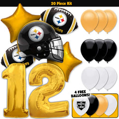 20pc Kit w/ Gold #12 Balloon - Terry Bradshaw