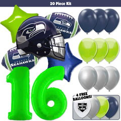 20pc Kit w/ Lime Green #16 Balloon - Tyler Lockett