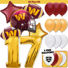 20pc Kit w/ Gold #17 Balloon