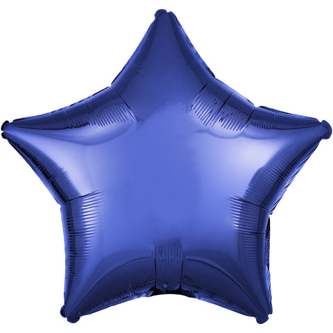 18" Star - Dark Blue Foil Balloon