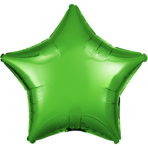 19" Star - Metallic Green Foil Balloon