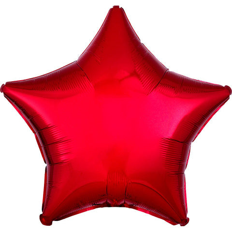 19" Star - Metallic Red Foil Balloon