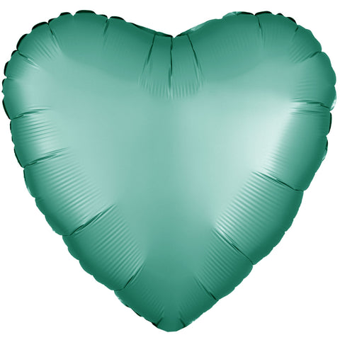 17" Heart - Satin Luxe Jade Foil Balloon