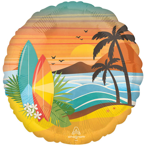 18" Beach Life Foil Balloon
