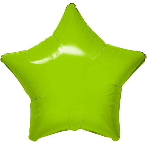 19" Star - Vibrant Green Foil Balloon