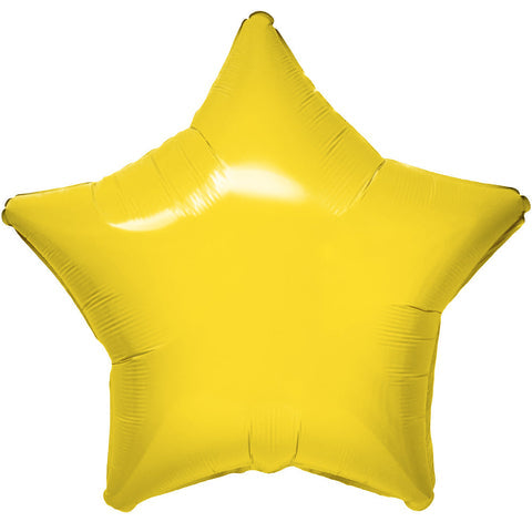 19" Star - Vibrant Yellow Foil Balloon
