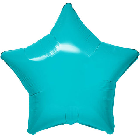 19"  Star - Vibrant Blue Foil Balloon