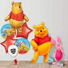 Pooh Bear & Piglet Cutouts + Balloons
