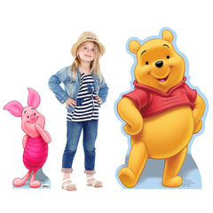 Winnie the Pooh Birthday Kit with 40 inch Pooh Bear & 25 inch Piglet Standups & Balloons