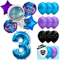 18pc Kit w/ Blue #3 Balloon