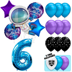 18pc Kit w/ Blue #6 Balloon