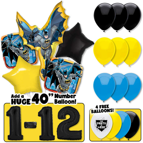 Batman Deluxe Balloon Bouquet Kit