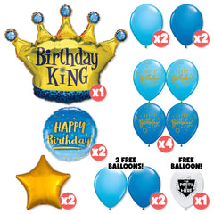 Birthday King Balloon Bouquet