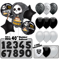 Birthday Over the Hill Grim Reaper Balloon Bouquet