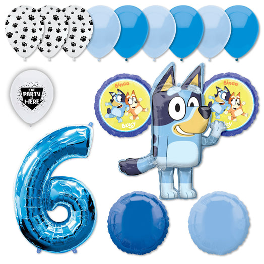 18pc Kit w/ Blue #6 Balloon