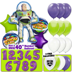 Buzz Lightyear Toy Story Birthday Balloon Bouquet Kit