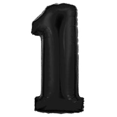 40" Black #1 Balloon