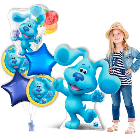 Blue's Clues Birthday Kit with 42 inch Blue Standup & Balloons
