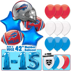 NFL Buffalo Bills Football Team Balloon Bouquet Kit