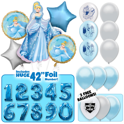 Cinderella Deluxe Balloon Bouquet