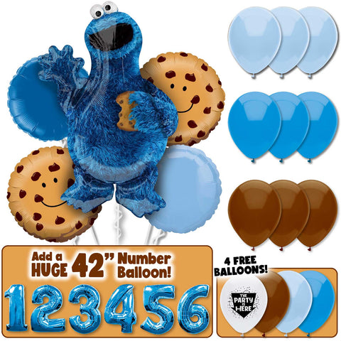 Cookie Monster Sesame Street Balloon Bouquet Kit