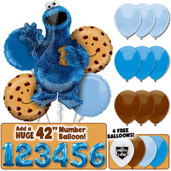 Cookie Monster Sesame Street Balloon Bouquet Kit