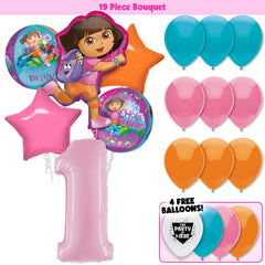 19pc Kit w/ Hot Pink #1 Balloon