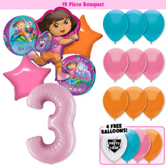 19pc Kit w/ Hot Pink #3 Balloon