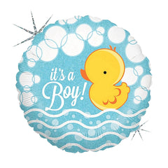 It's A Boy Ducky Baby Shower Deluxe Balloon Bouquet