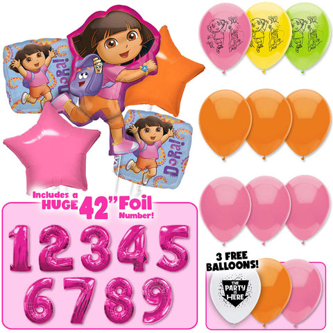 Dora the Explorer on Adventure Balloon Bouquet Kit