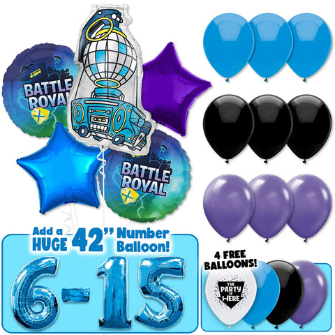 Fortnite Gaming Bus Deluxe Balloon Bouquet