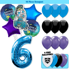 19pc Kit w/ Blue #6 Balloon