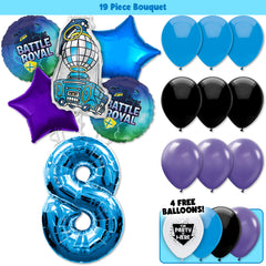 19pc Kit w/ Blue #8 Balloon