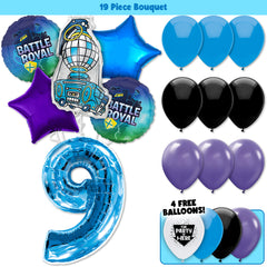 19pc Kit w/ Blue #9 Balloon