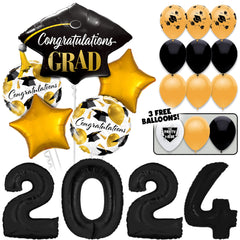 2024 Tossin' Grad Caps! Graduation Balloons Bouquet Kit