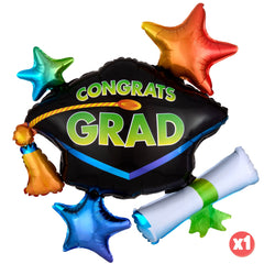 2024 Colorful Grad! Graduation Balloons Bouquet Kit